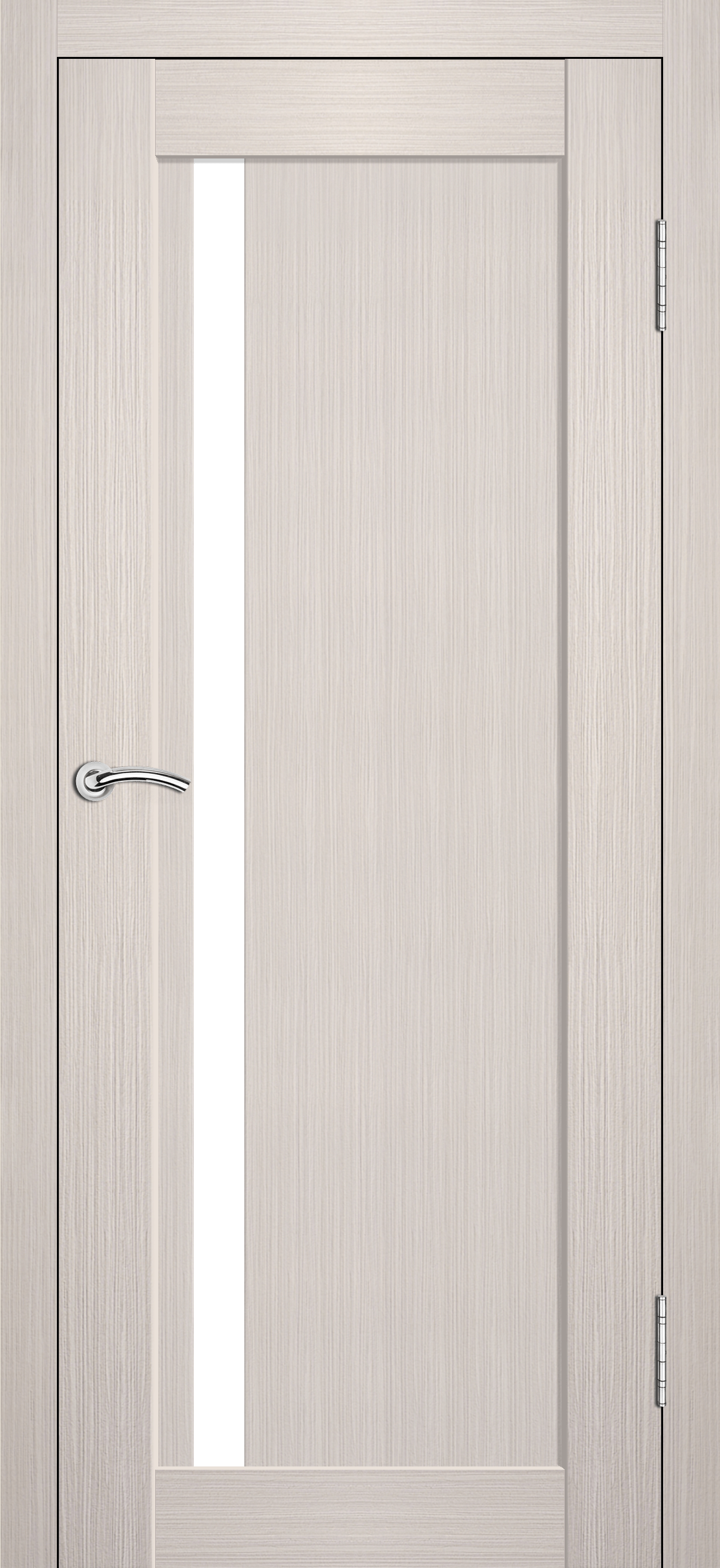 Межкомнатная дверь «Стайл ». Вид отделки полипропилен Аляска Cтандартный наличник