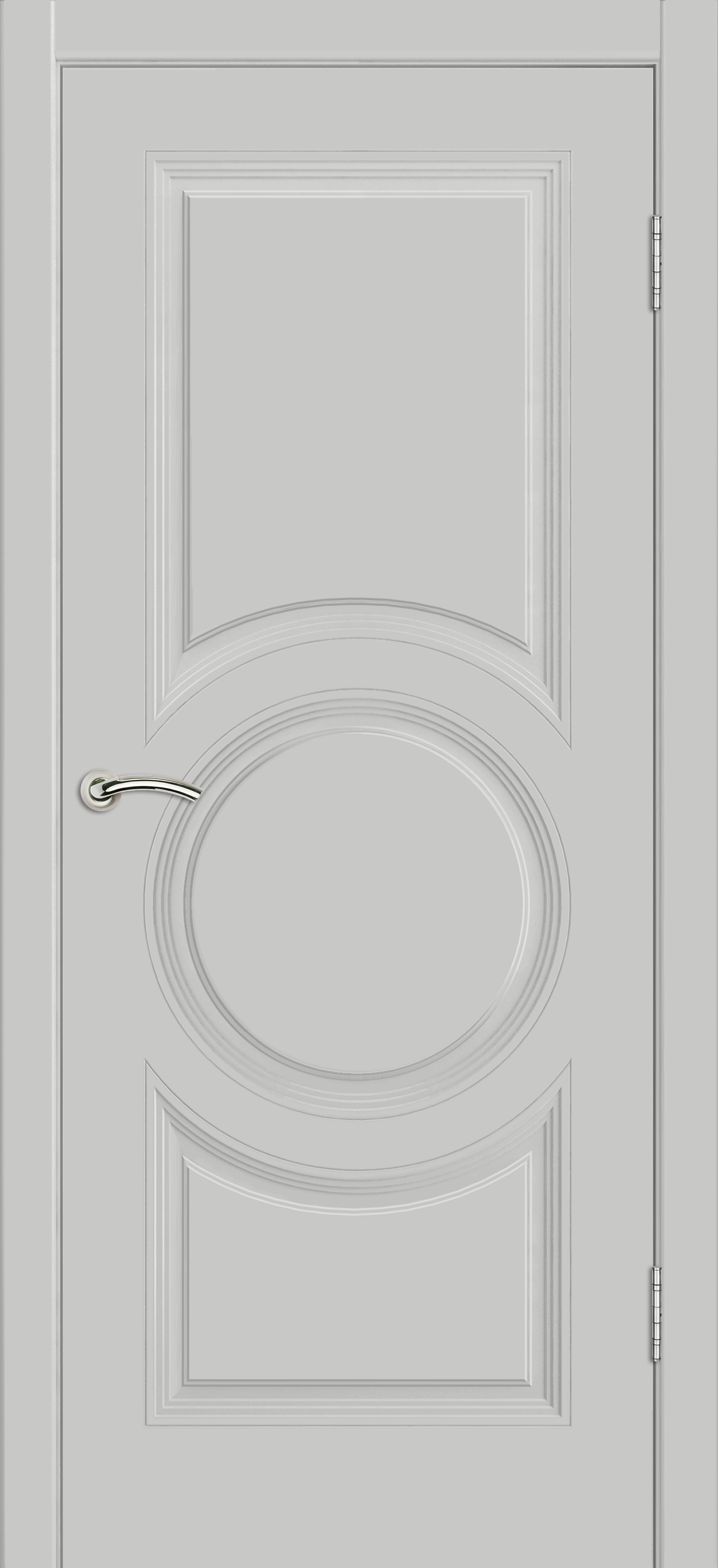 Межкомнатная дверь «Vision 8». Вид отделки Белая эмаль Cтандартный наличник