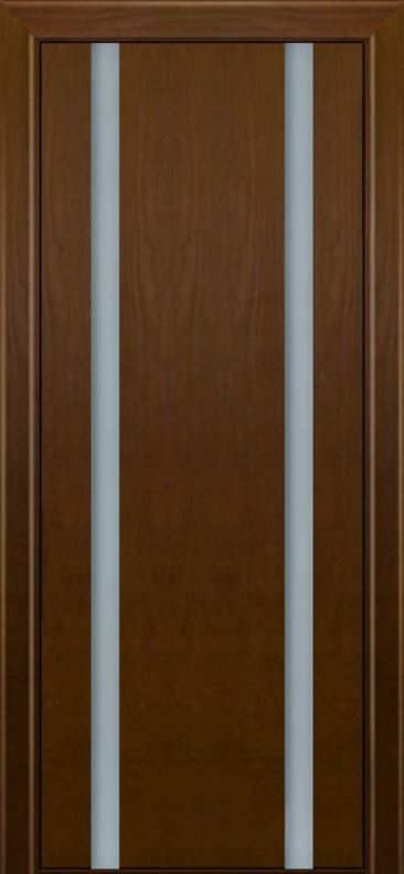 Межкомнатная дверь «Камелия К-2». Вид отделки  Cтандартный наличник