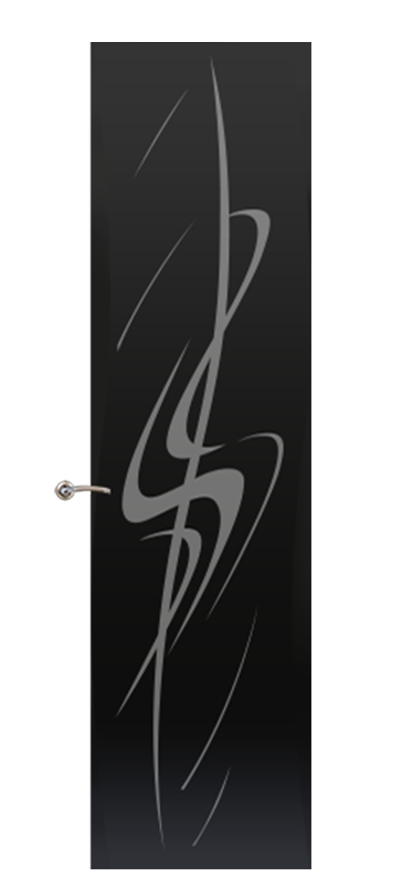 Межкомнатная дверь «Камелия К». Вид отделки Тон 35 Шервуд Остекление: Одуванчик Cтандартный наличник