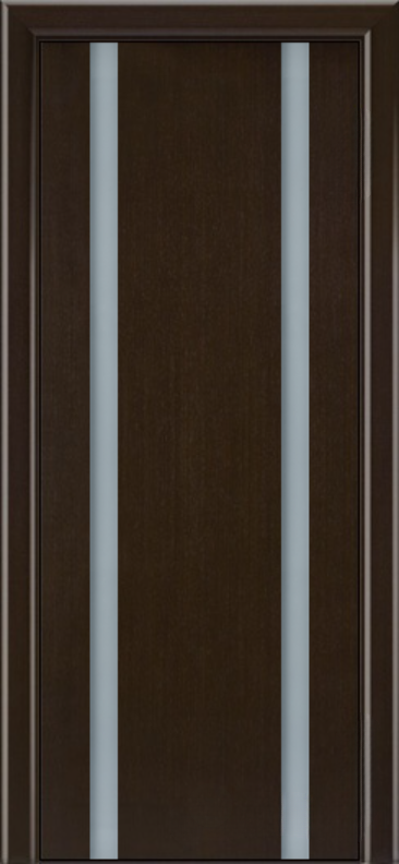 Межкомнатная дверь «Камелия К-2». Вид отделки  Cтандартный наличник