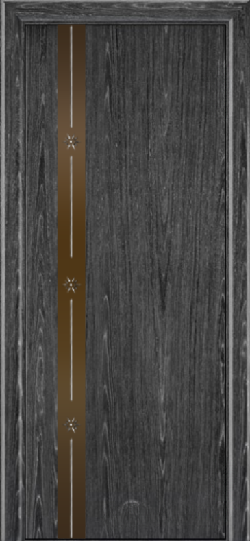 Межкомнатная дверь «Камелия К-3». Вид отделки  Cтандартный наличник