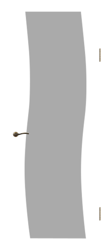 Межкомнатная дверь «Лайма». Вид отделки Орех 2 Остекление:  Cтандартный наличник