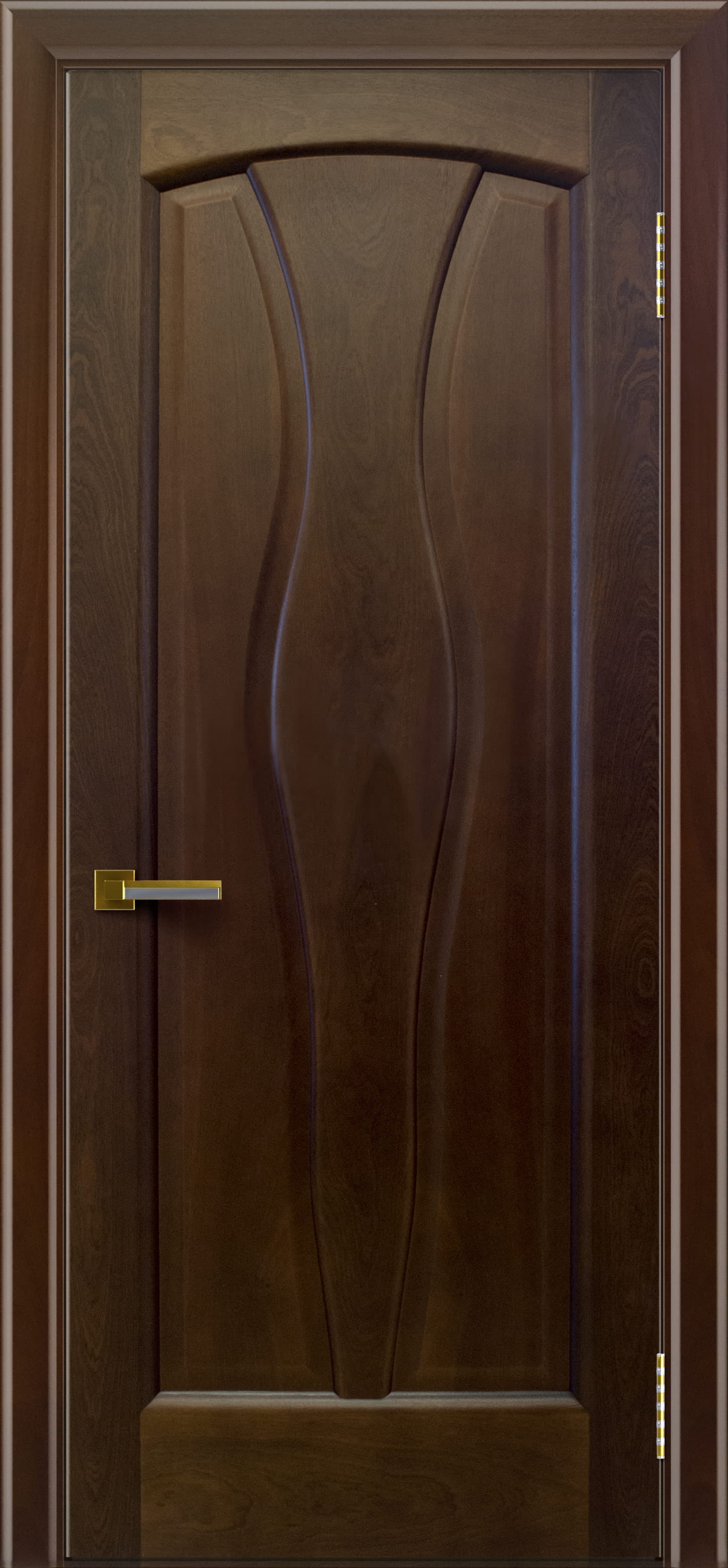 Межкомнатная дверь «Анжелика «2»». Вид отделки Венге 12 Cтандартный наличник