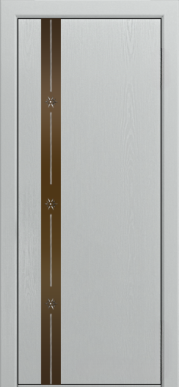 Межкомнатная дверь «Камелия К-3». Вид отделки Тон 46 Ясень серый Cтандартный наличник