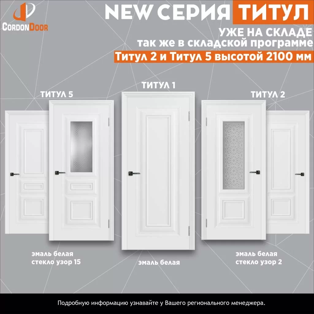 Новинка! New двери серия Титул!