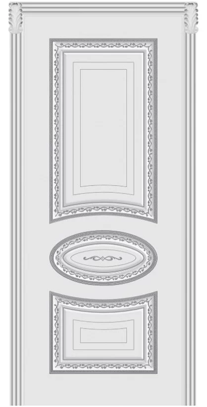 Лира Белая эмаль дверь Luxury