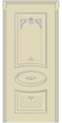 33 Эмаль Слоновая кость серебро Cordondoor